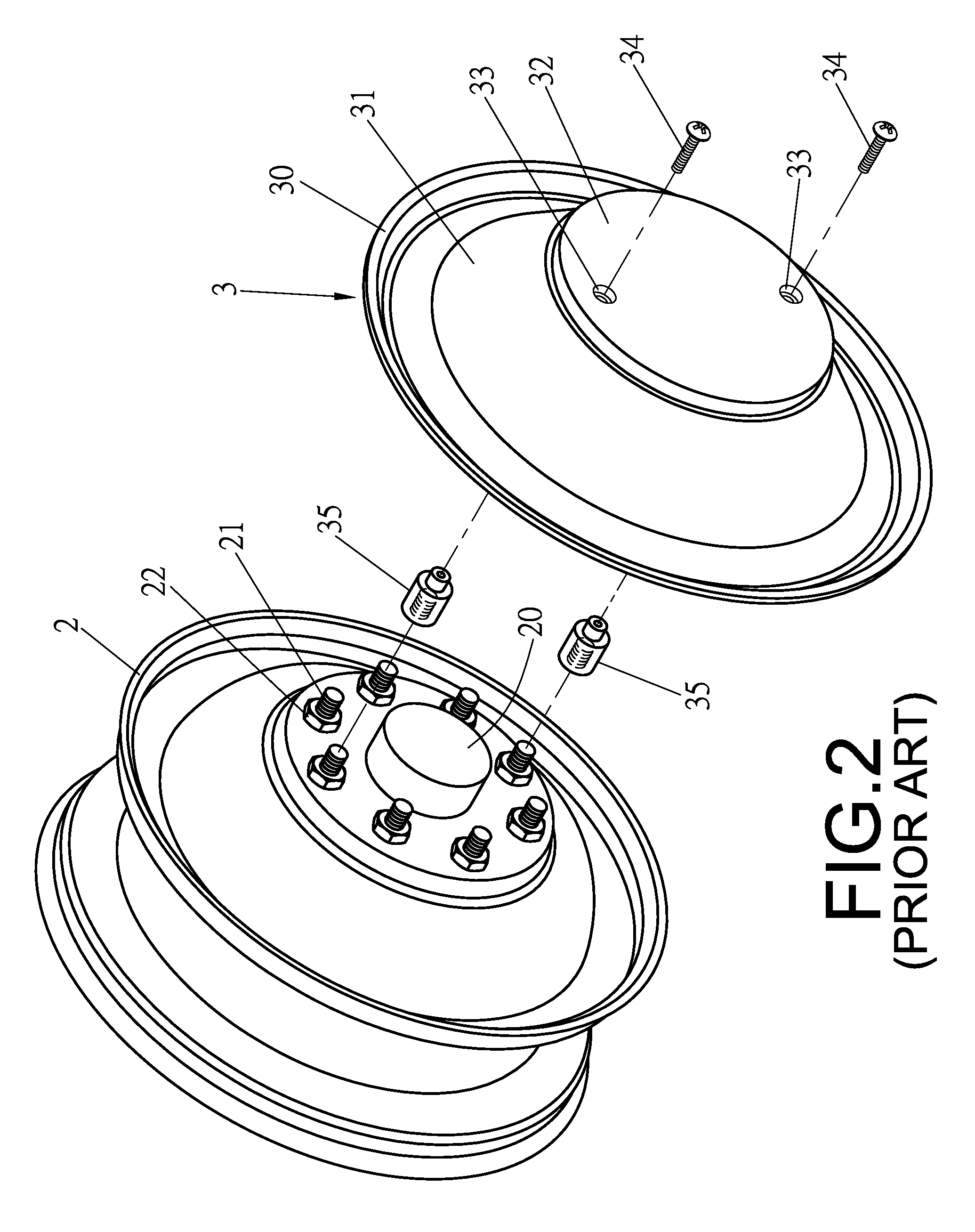 Wheel cover for truck front wheels