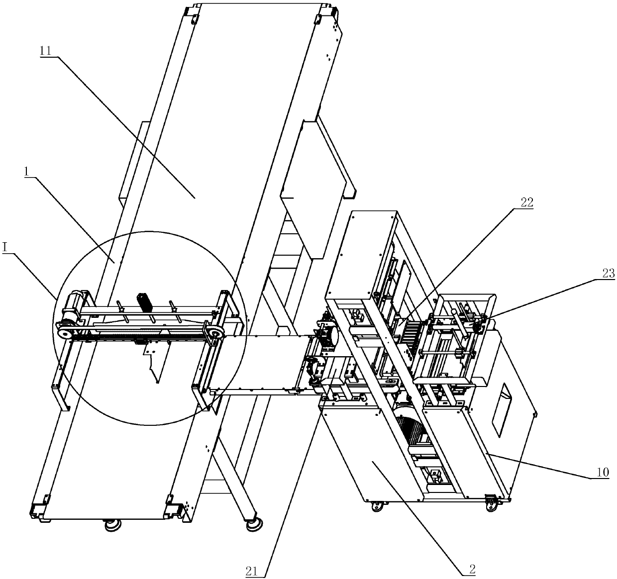 Vertical conveying system for bread processing