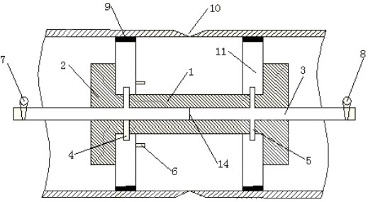 A gas-filled protection device for the back of pipeline welding