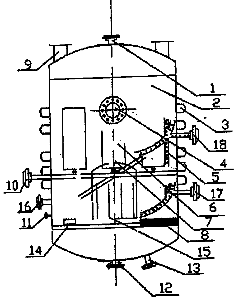 Demineralizing, purifying and filtering device in epoxy resin production