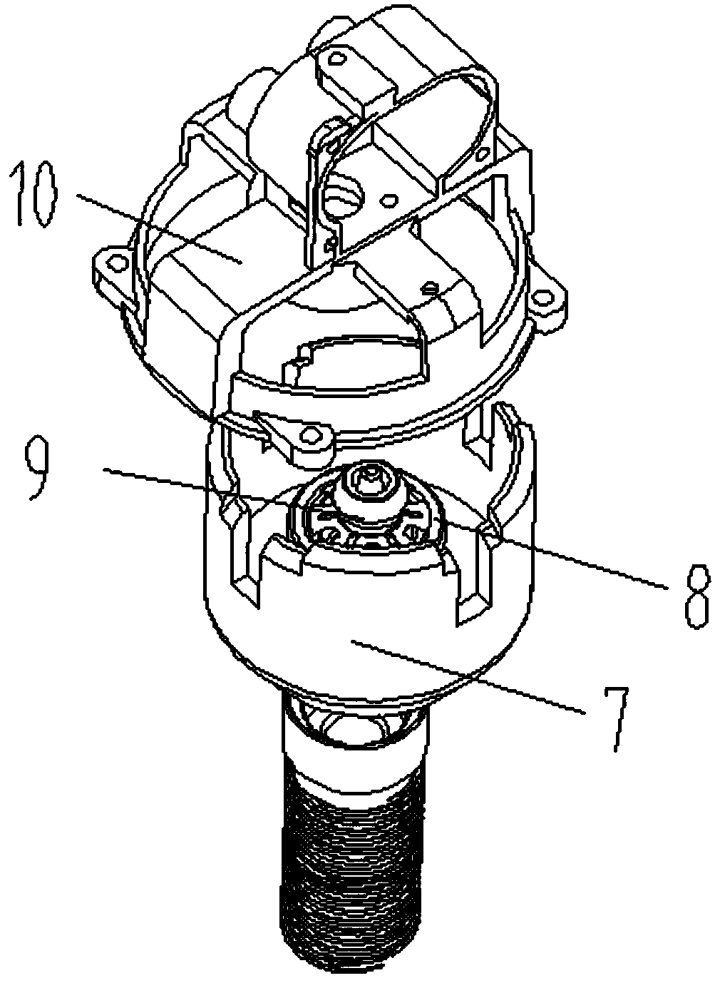 An automatic assembly mechanism for a gear oiler box