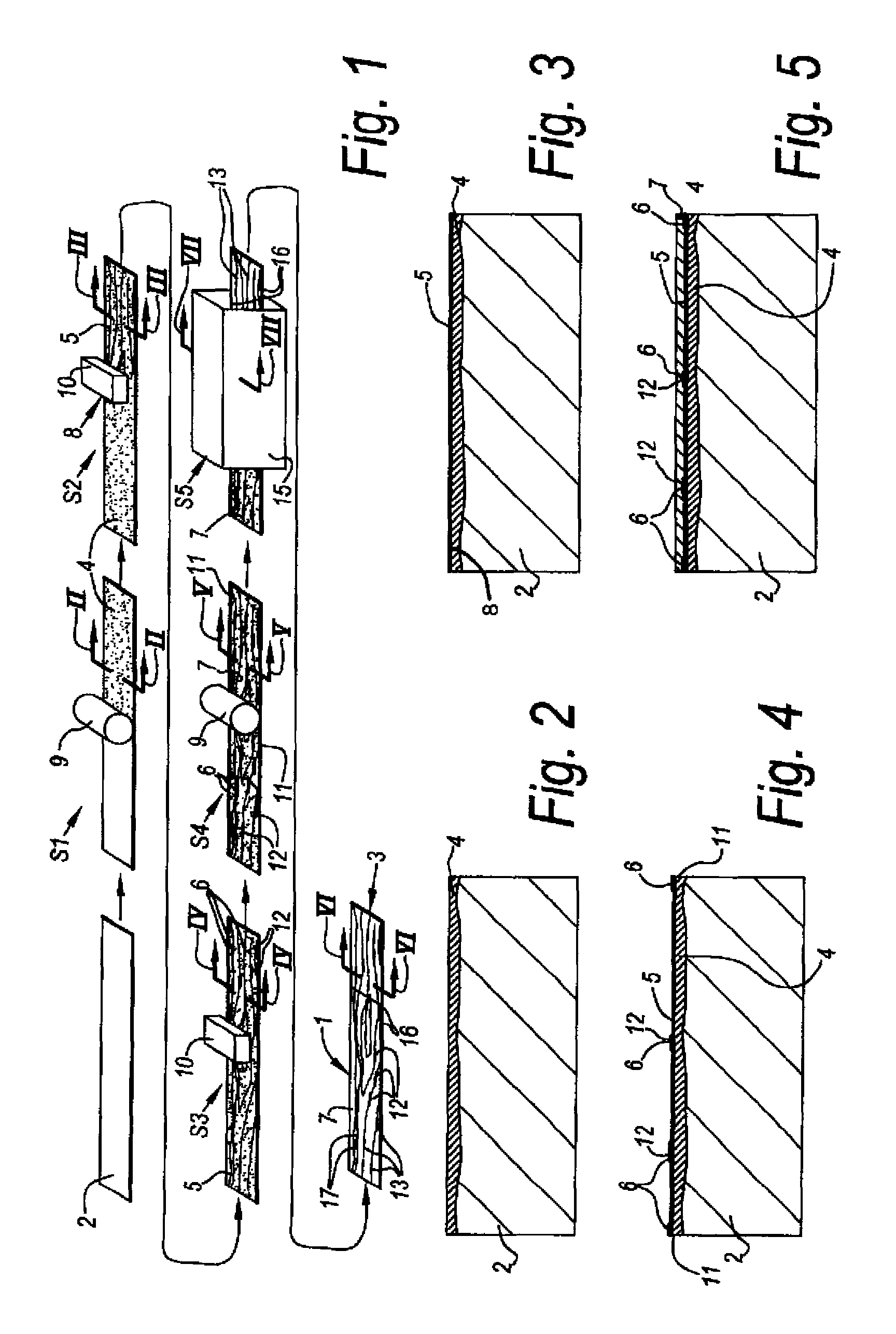 Coated panel and method for manufacturing such panel