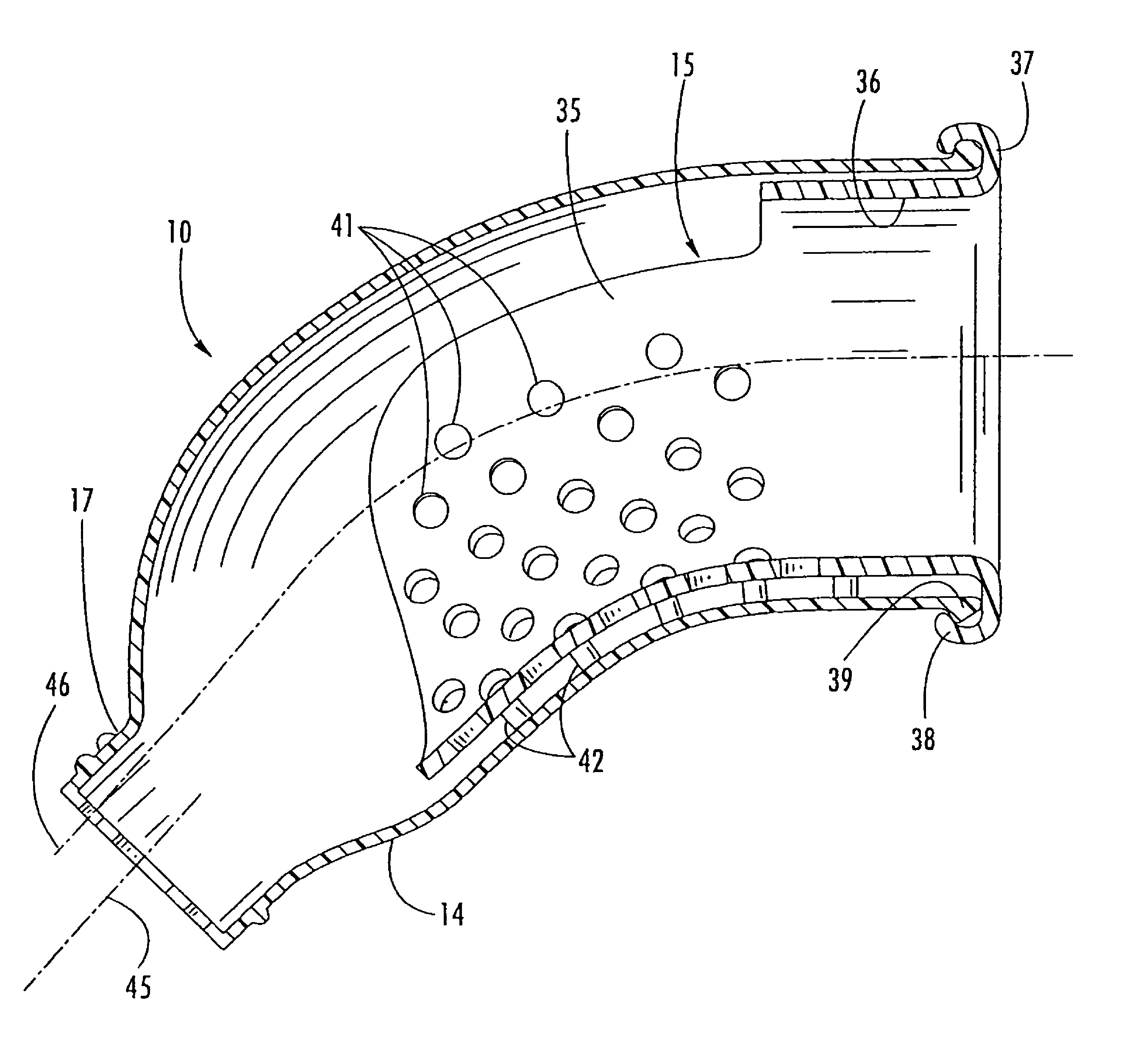 Receptacle for a male incontinence device