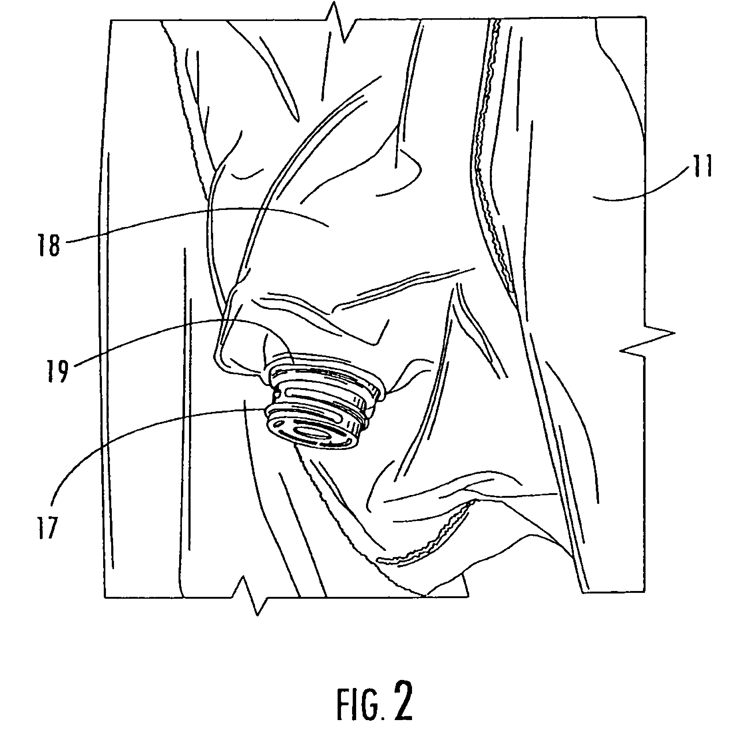 Receptacle for a male incontinence device