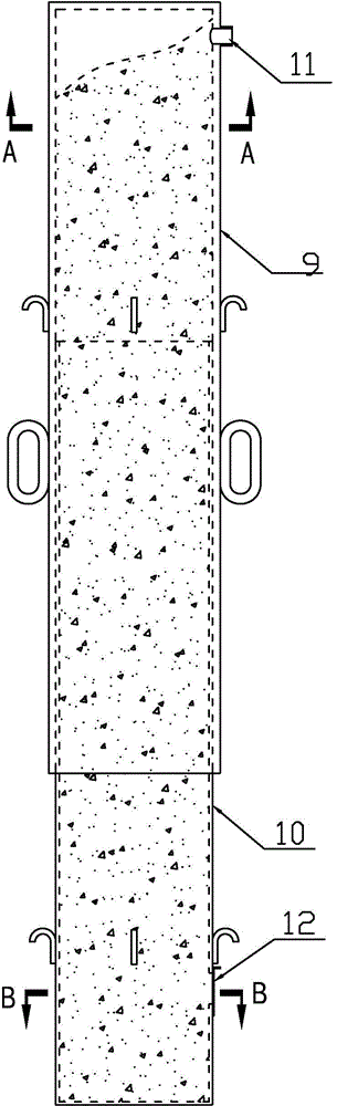 Advanced pier column pre-arranging gob-side entry retaining method