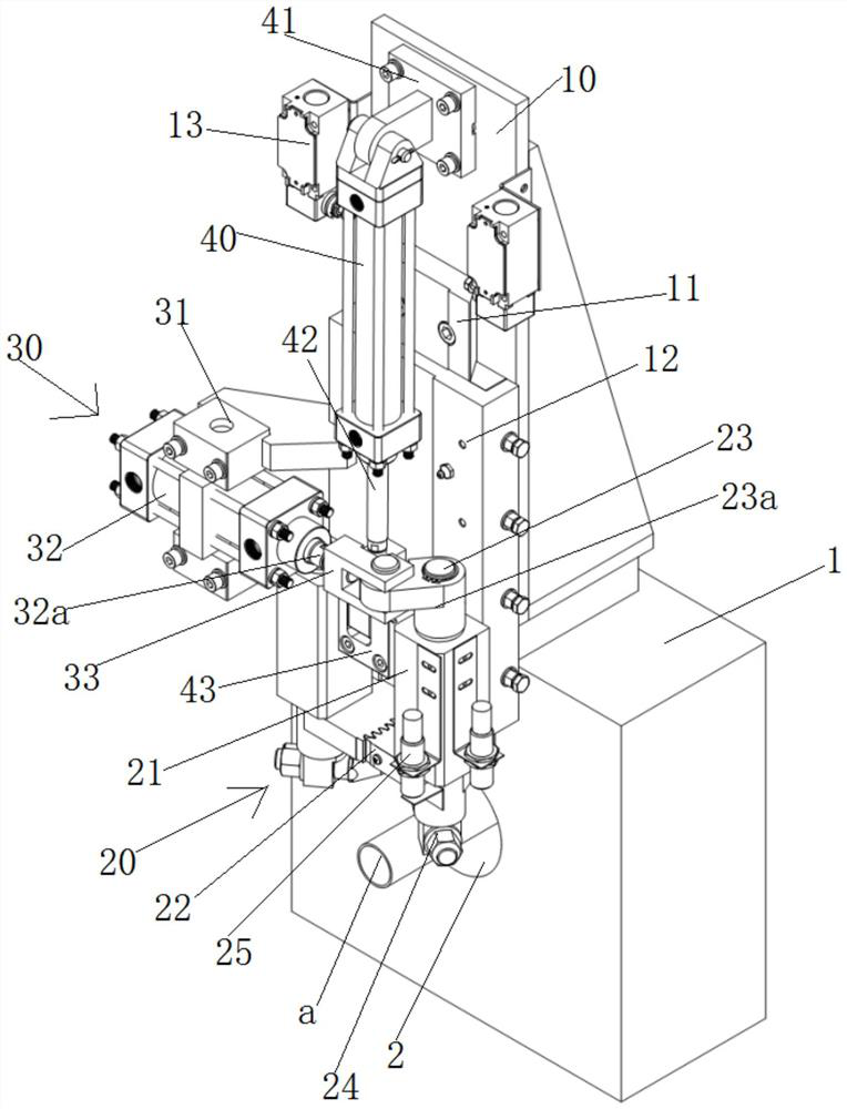 Automatic pitting device of metal pipe drawing equipment