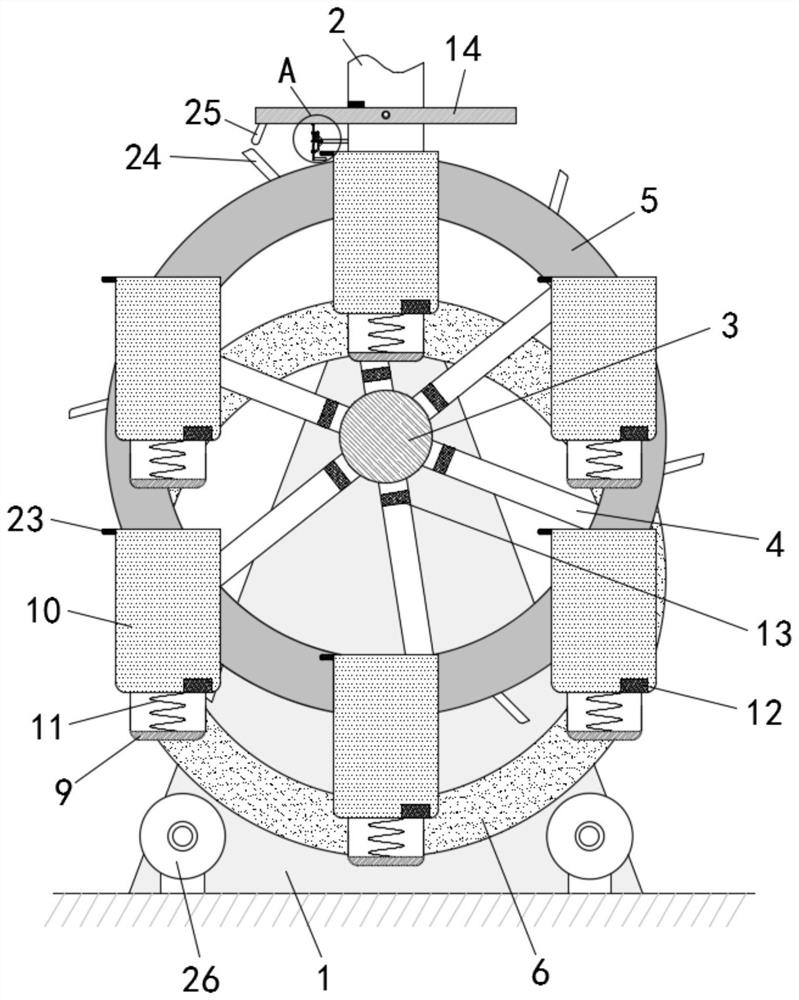 An energy-saving and environment-friendly automatic auxiliary device for garbage collection