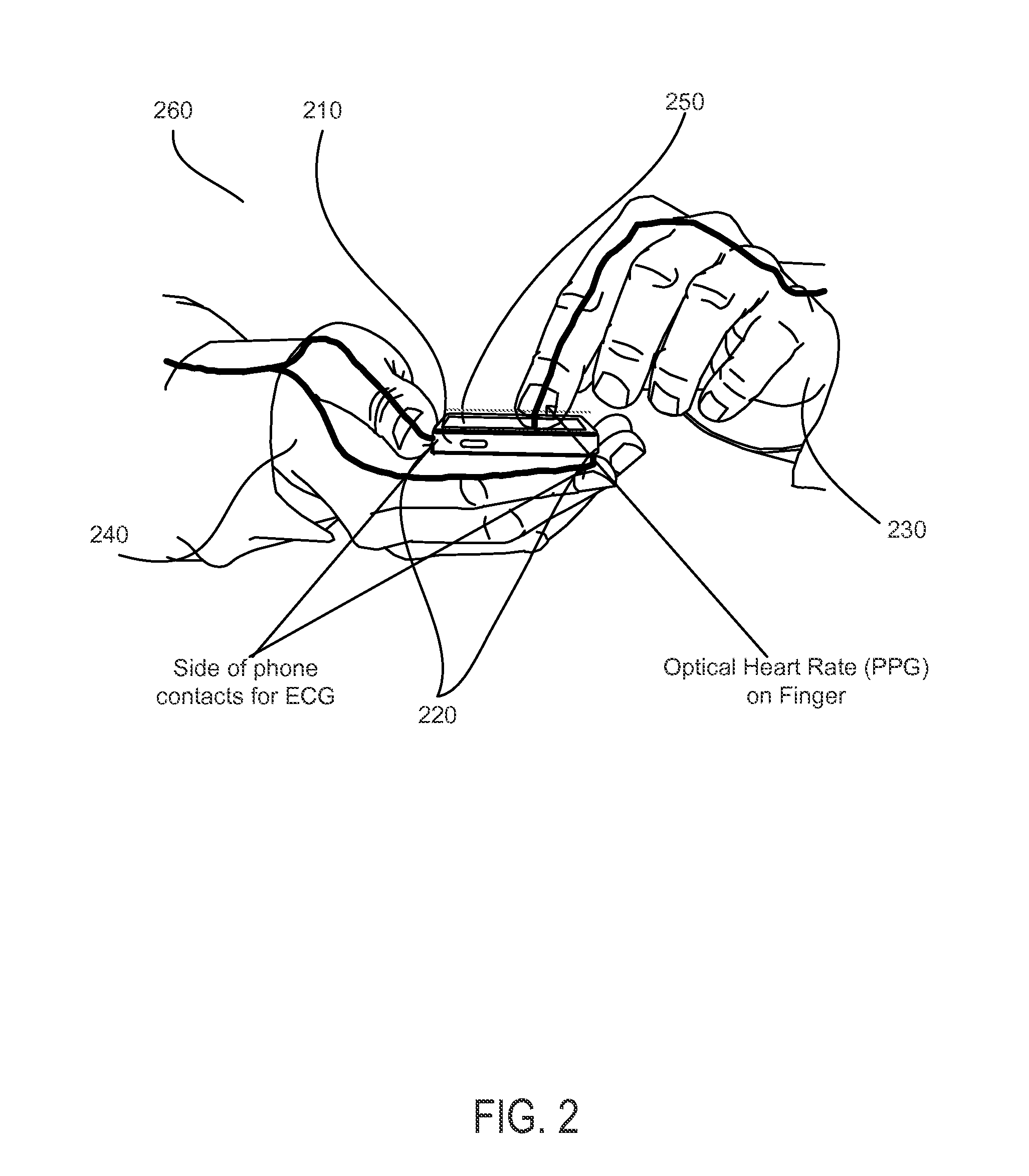 System and method for obtaining bodily function measurements using a mobile device