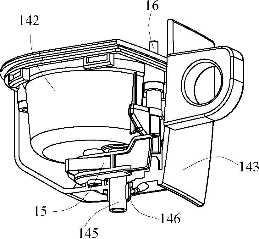 Brewing type soybean milk machine for preventing dropping liquid