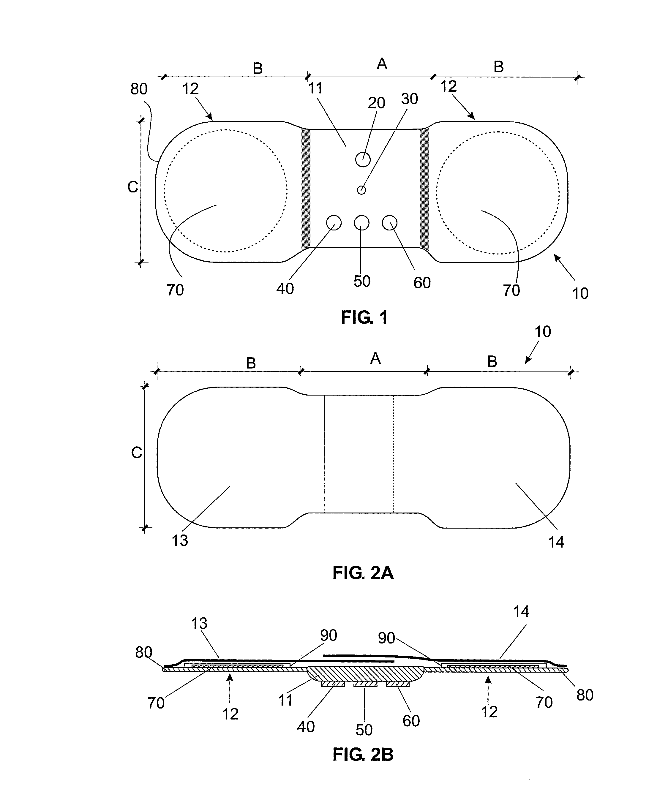 Assembly arrangement for bandage holding a transcutaneous electrical nerve stimulation device