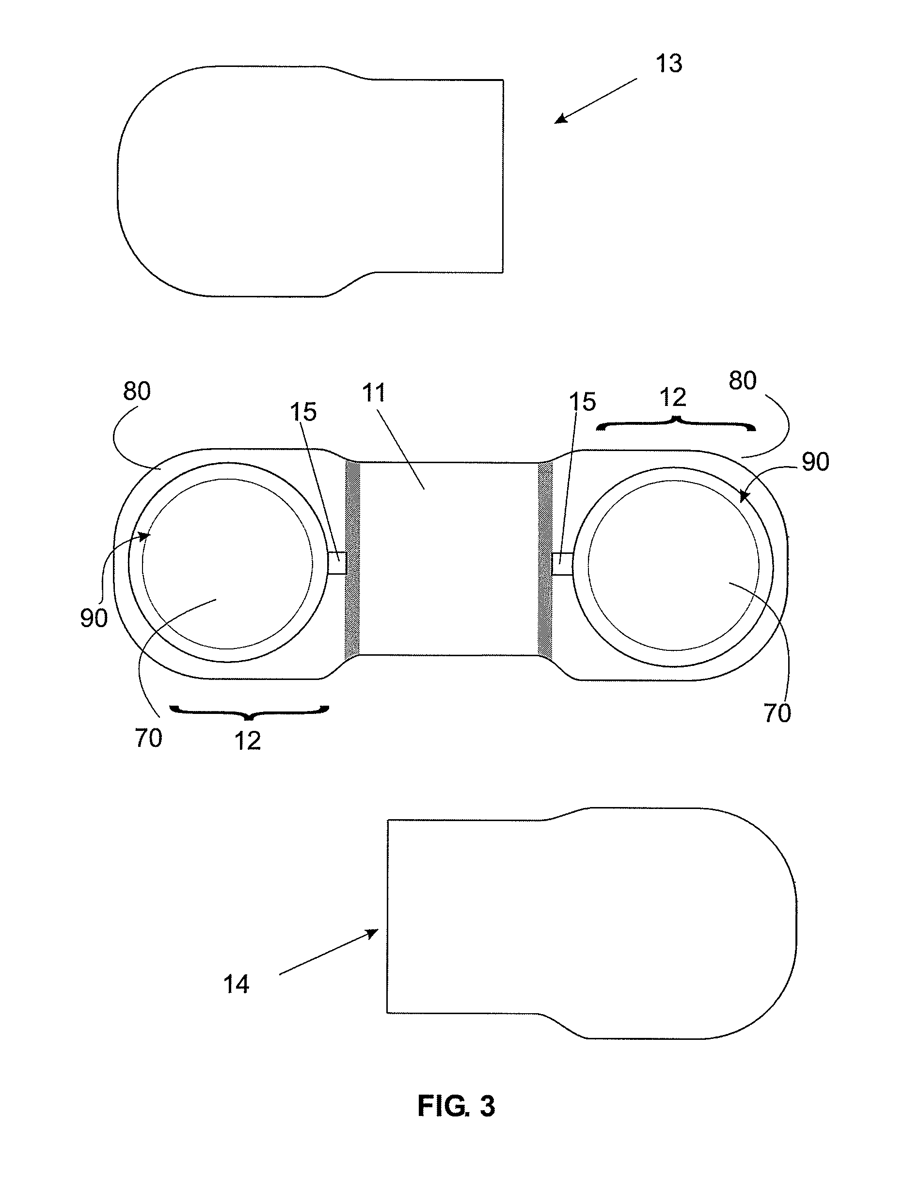 Assembly arrangement for bandage holding a transcutaneous electrical nerve stimulation device