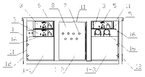 Control cabinet for outdoor high-voltage switch equipment