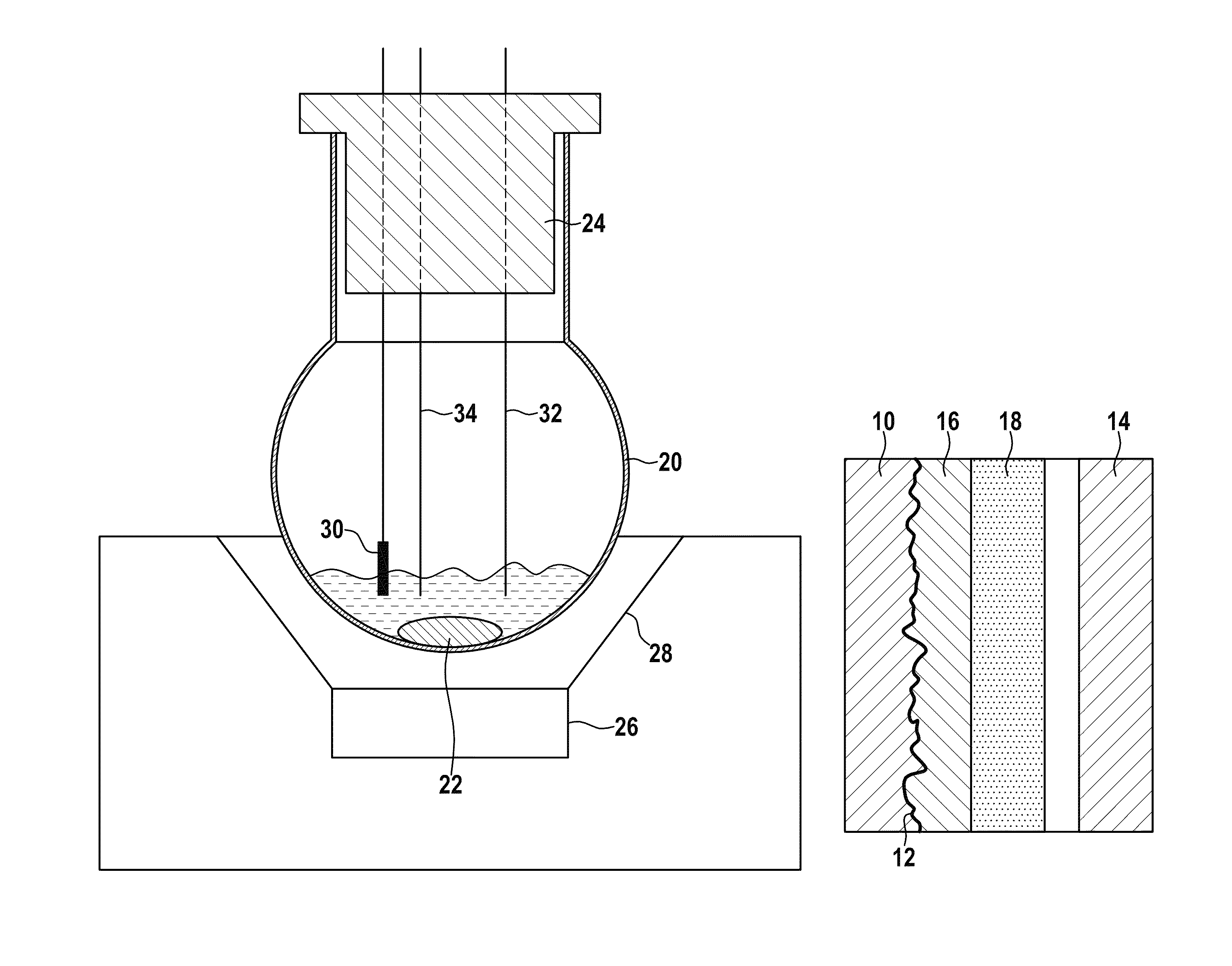 Anode electrode for aluminum electrolytic capacitor and respective production method