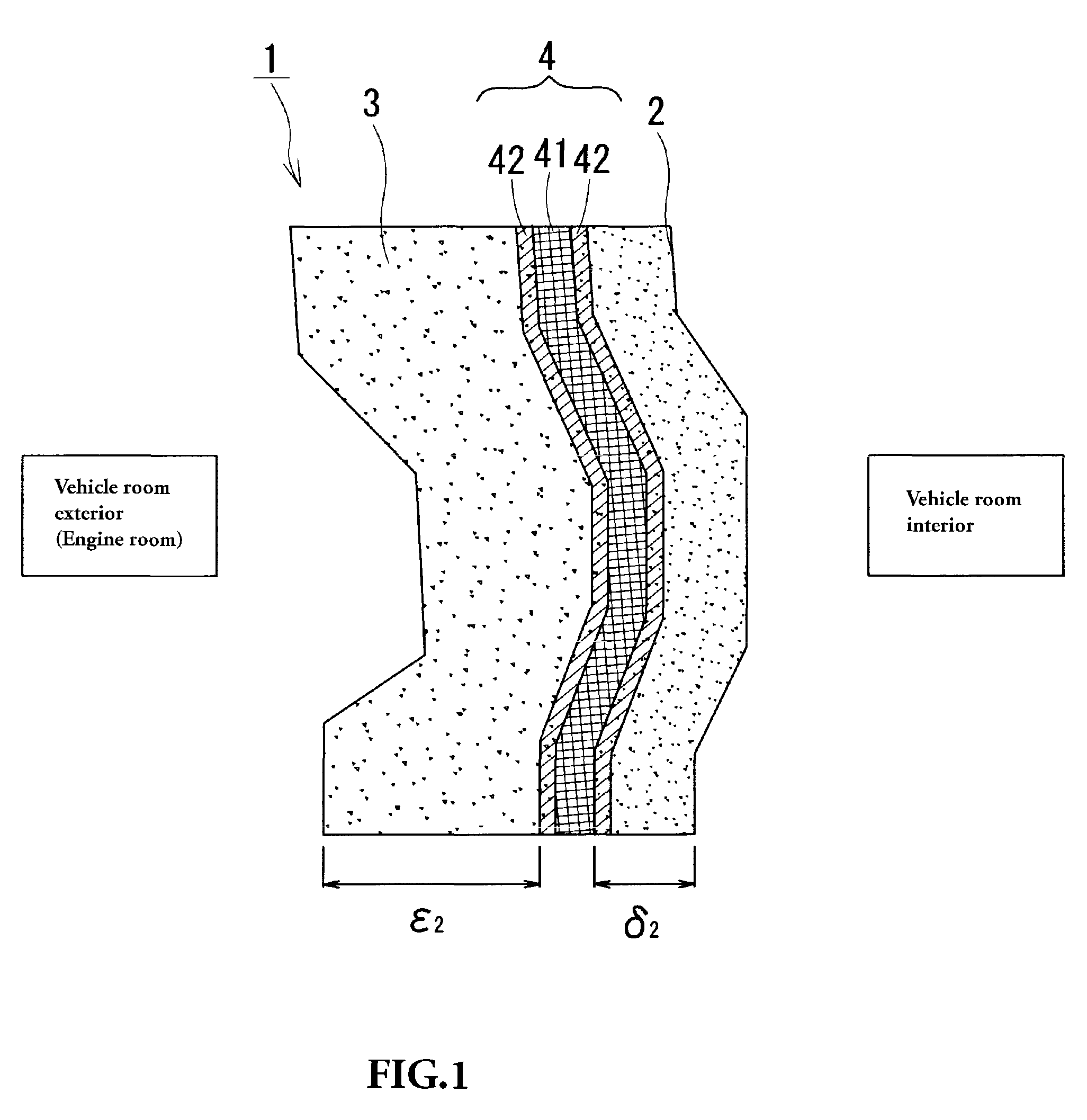 Soundproof material for vehicle