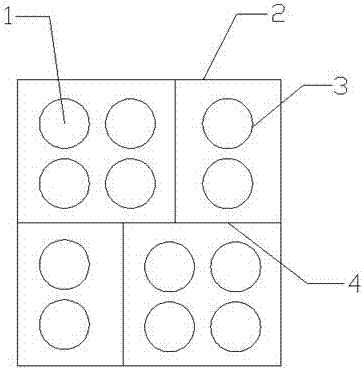 Monitoring machine room convenient for cable distinguishing and wire distribution box line incoming method