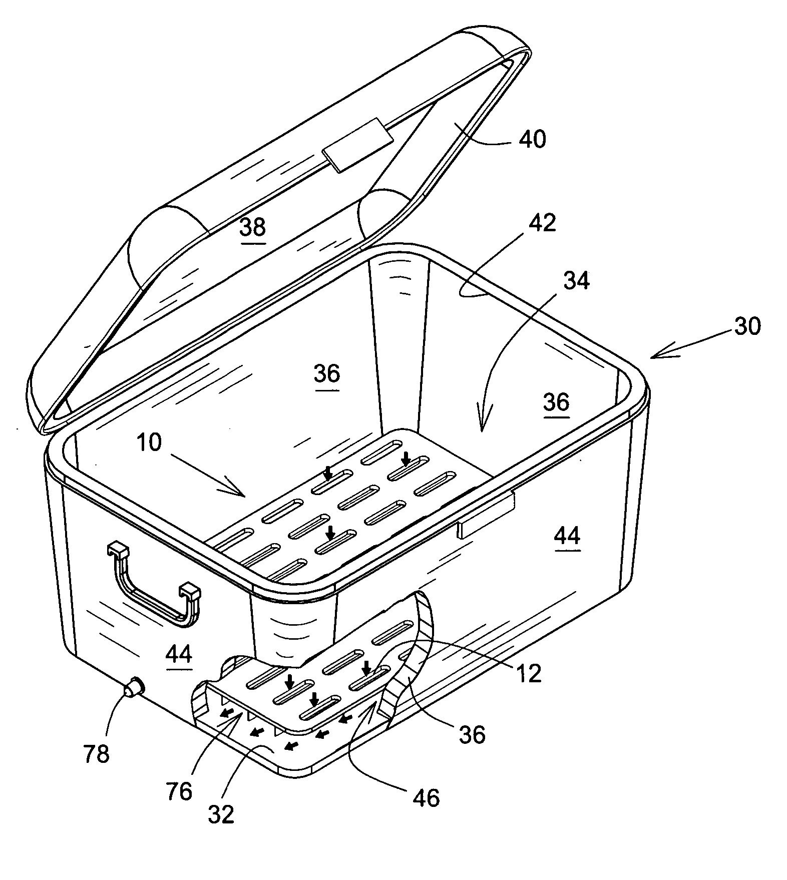 Insert for cooler