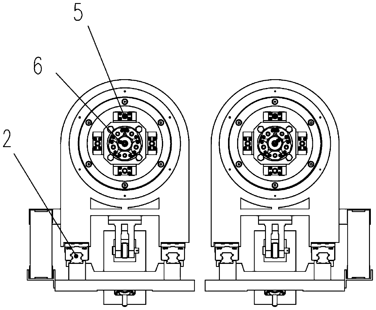 Double-stick monocrystalline silicon stick cutting machine moving and standing based on cutting head