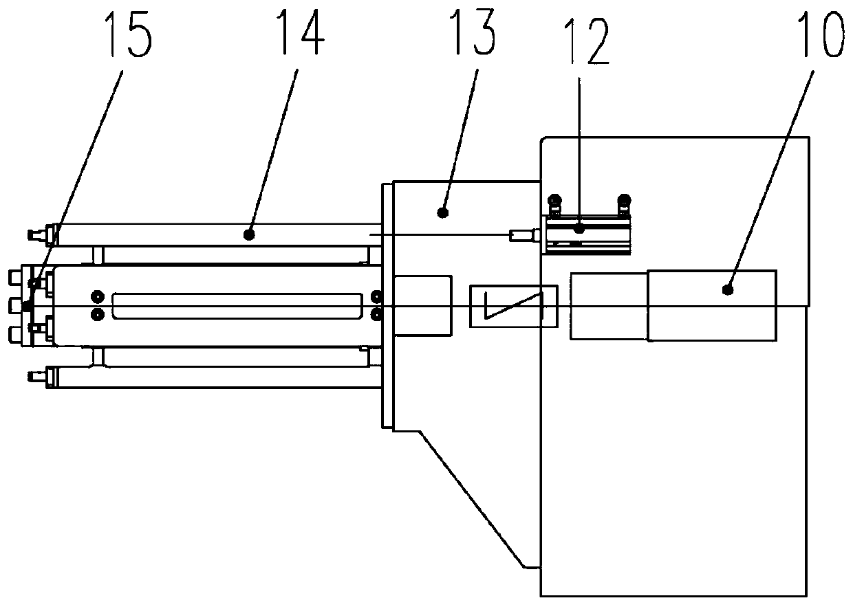 Double-stick monocrystalline silicon stick cutting machine moving and standing based on cutting head