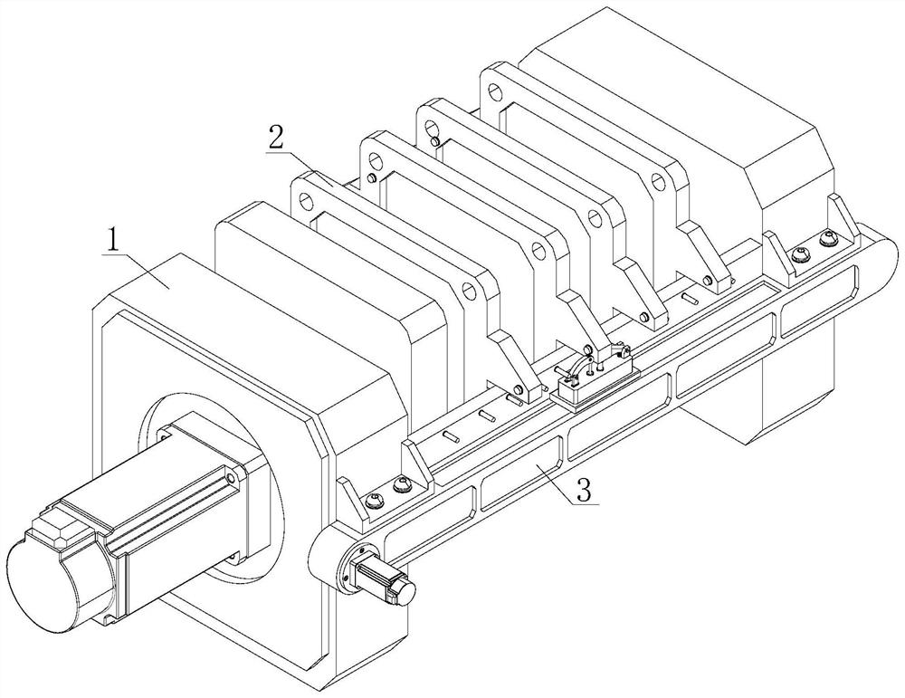 Sludge treatment, separation and filter-pressing device for sewage treatment plant and operation method of device