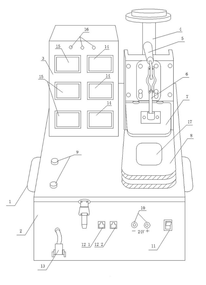 Automatic testing system of production line of vehicle information terminal and testing method of system