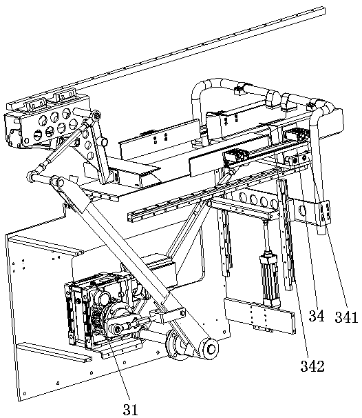 Material conveying method of prefabricated bag packaging machine