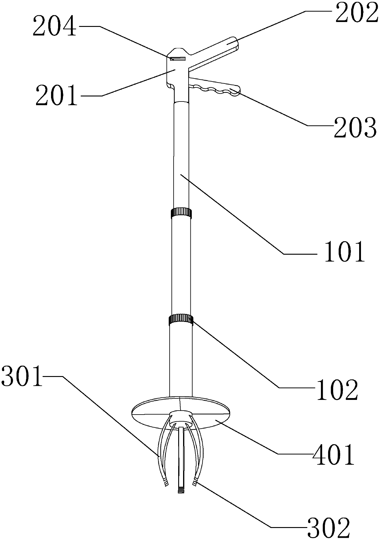 Precise planting tool for submerged plants