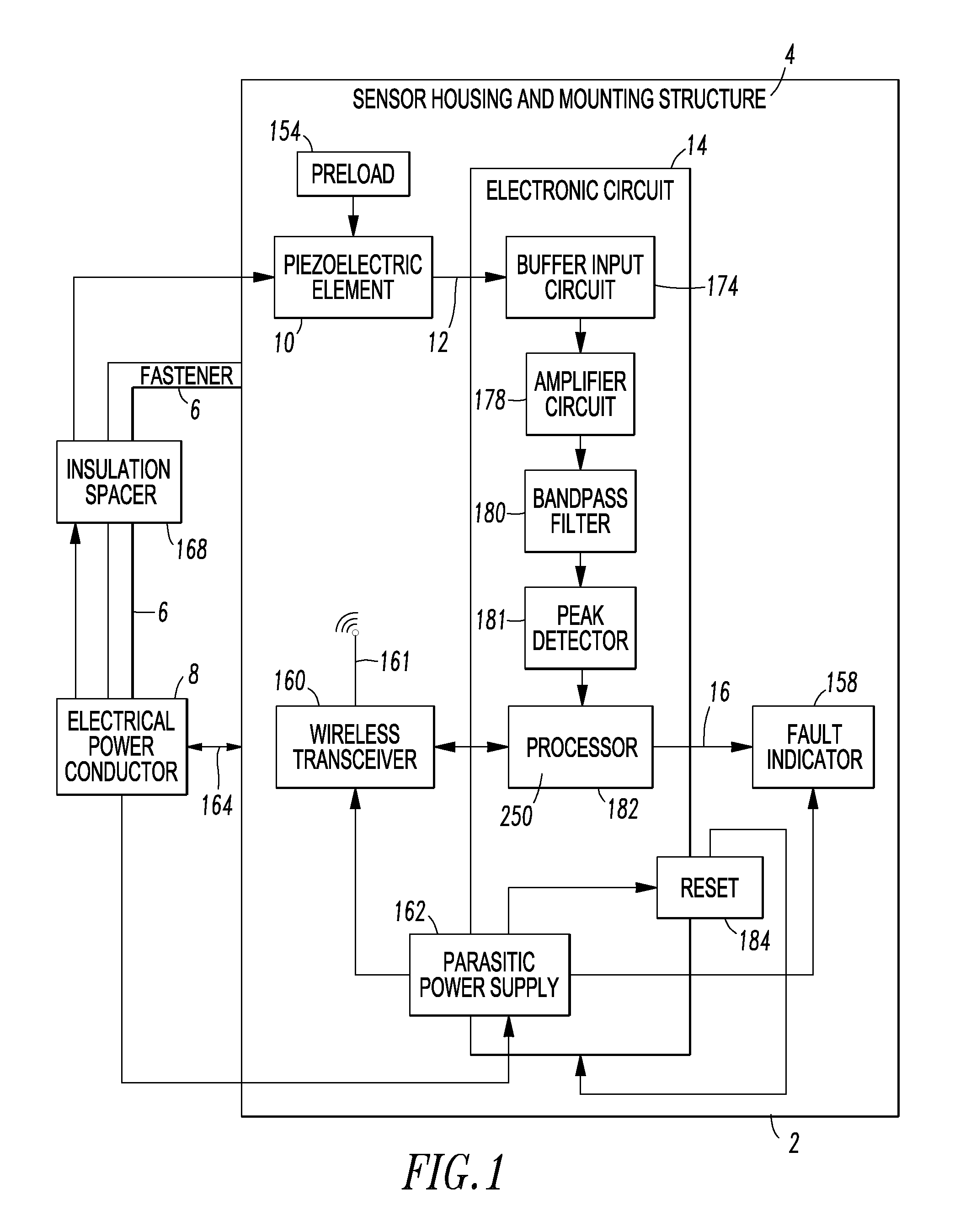 Acoustic apparatus and acoustic sensor apparatus including a fastener