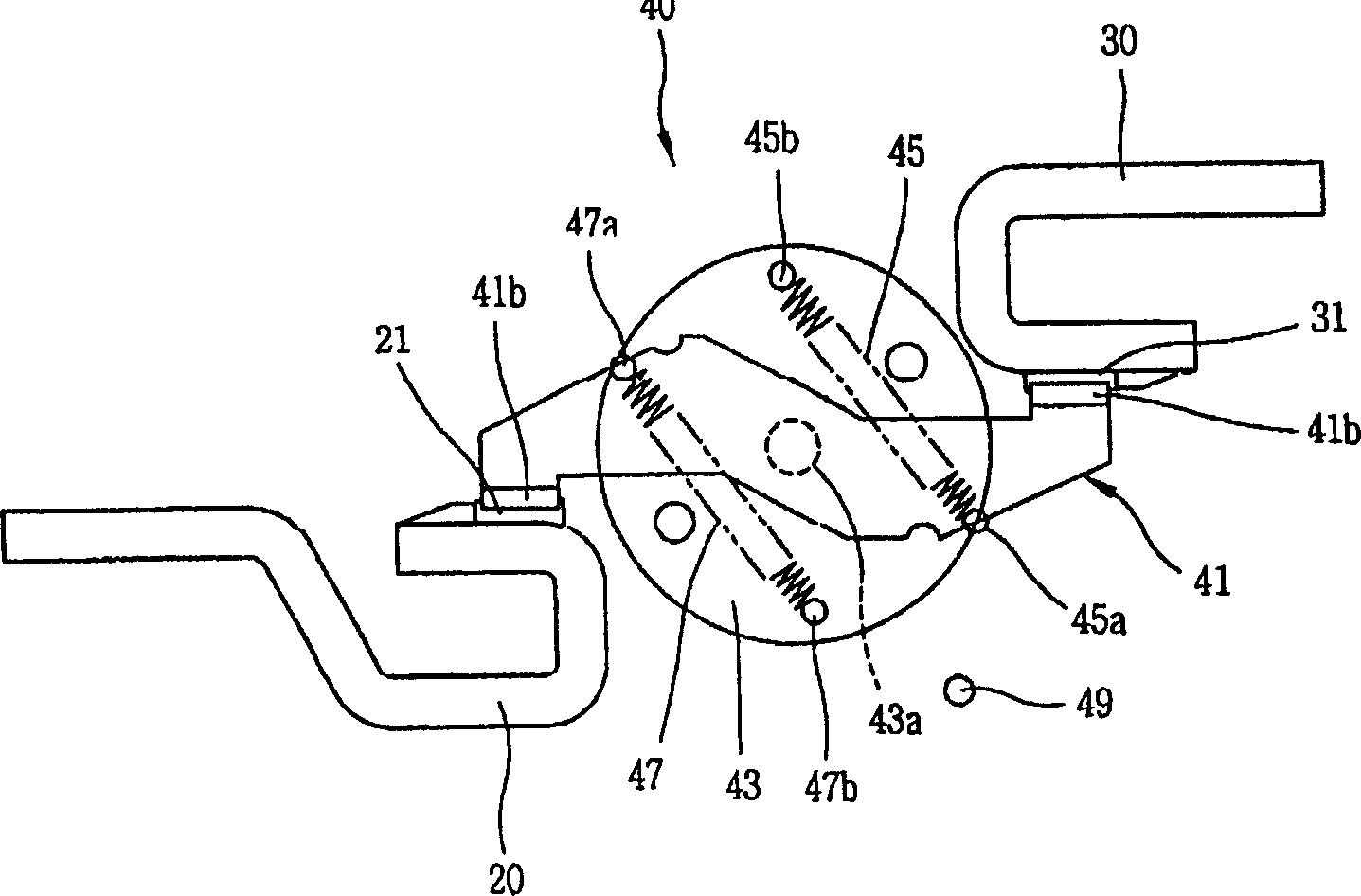 Movable contact assembly of circuit breaker for wiring