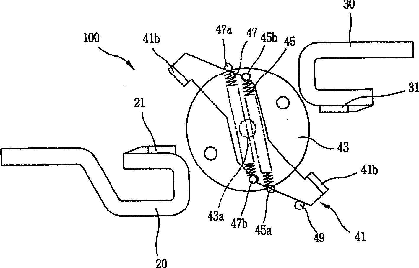 Movable contact assembly of circuit breaker for wiring