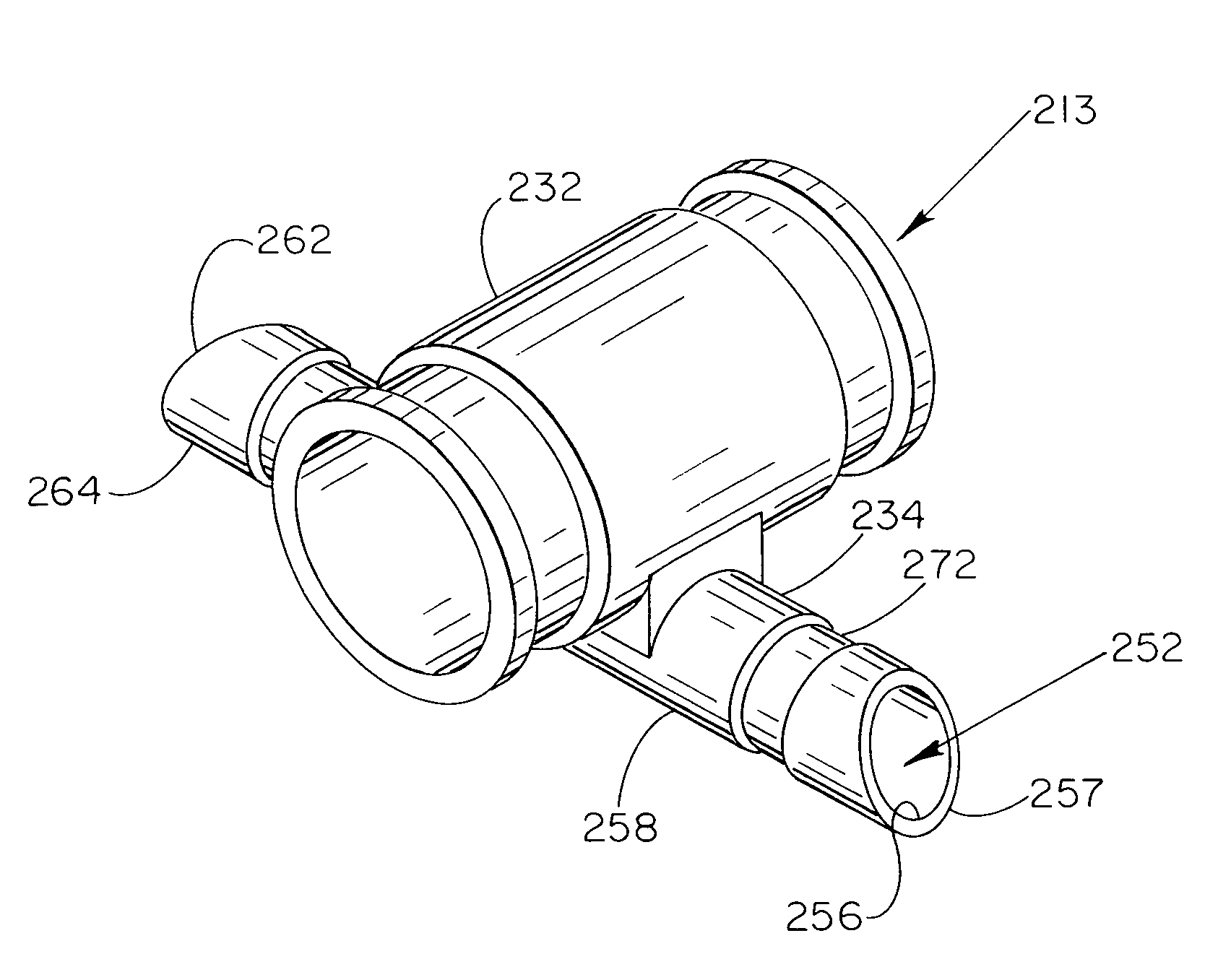 Grafted network incorporating a multiple channel fluid flow connector