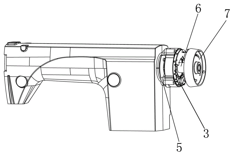 Direct drive structure of sewing machine