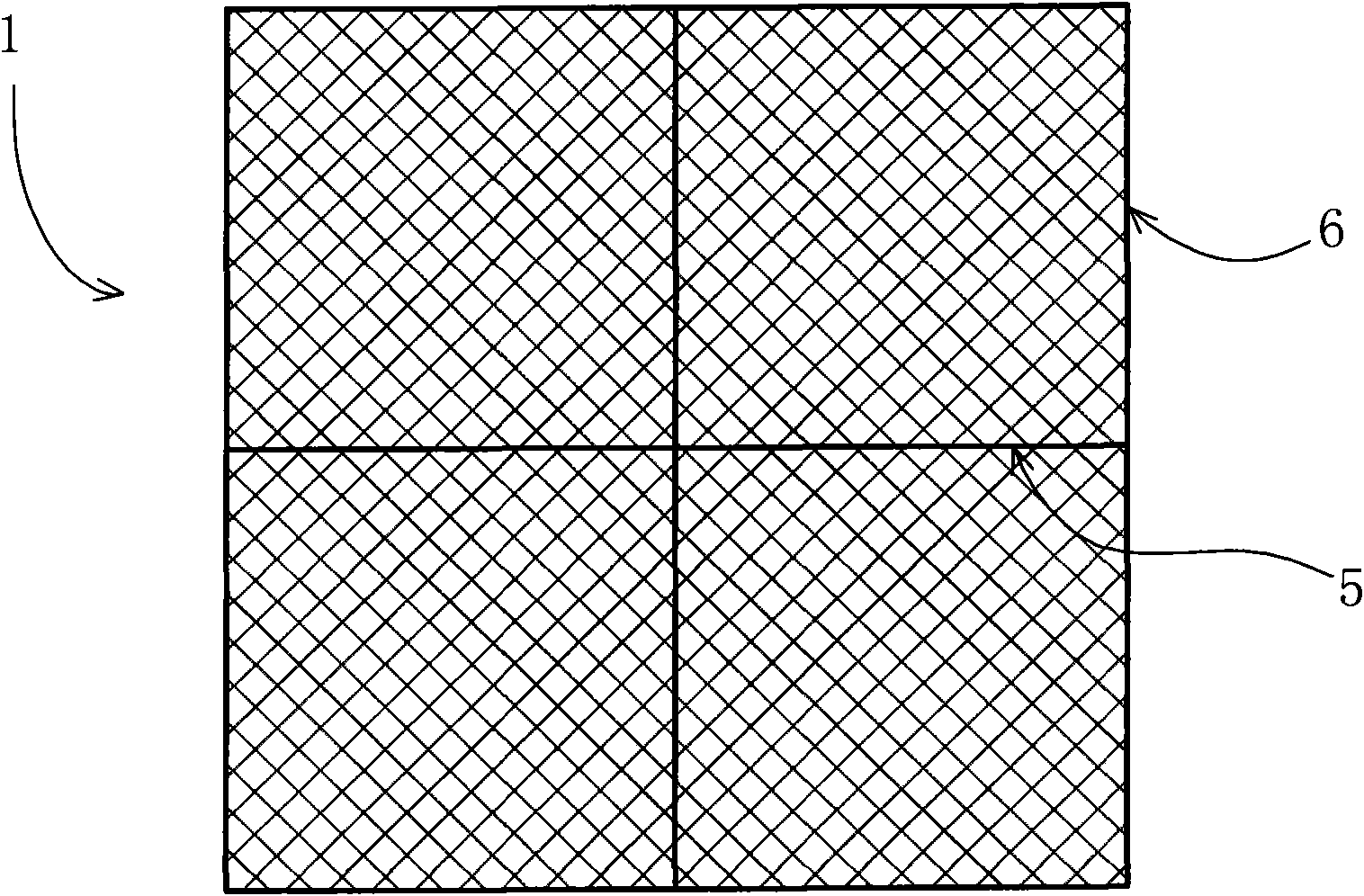 Square platform shape anti-flow net bag used for square-shaped net box