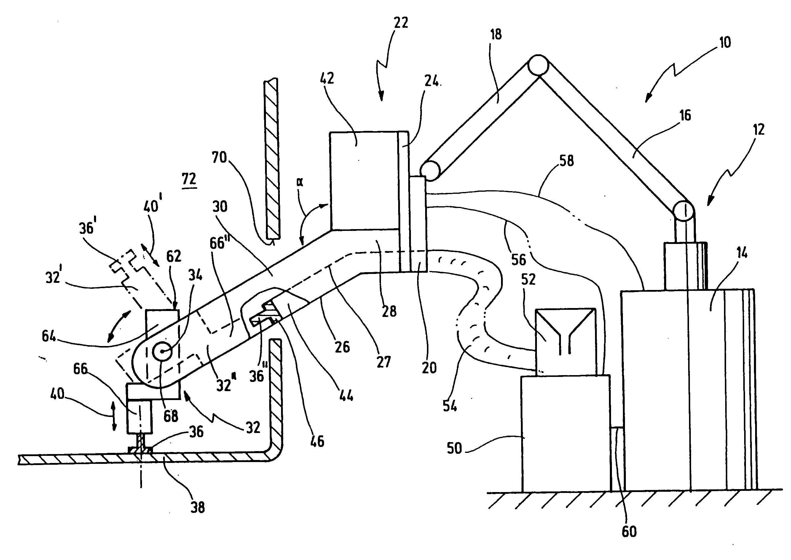 Joining system head, joining system, and method of feeding and joining elements