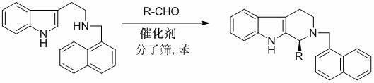 Method for synthesizing optically active tetrahydro-beta-carboline derivative through catalysis of chiral spirocyclic phosphoric acid