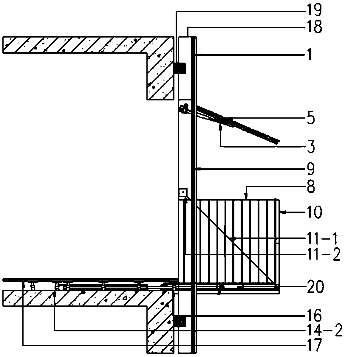 A Curtain Wall Drawer Balcony System