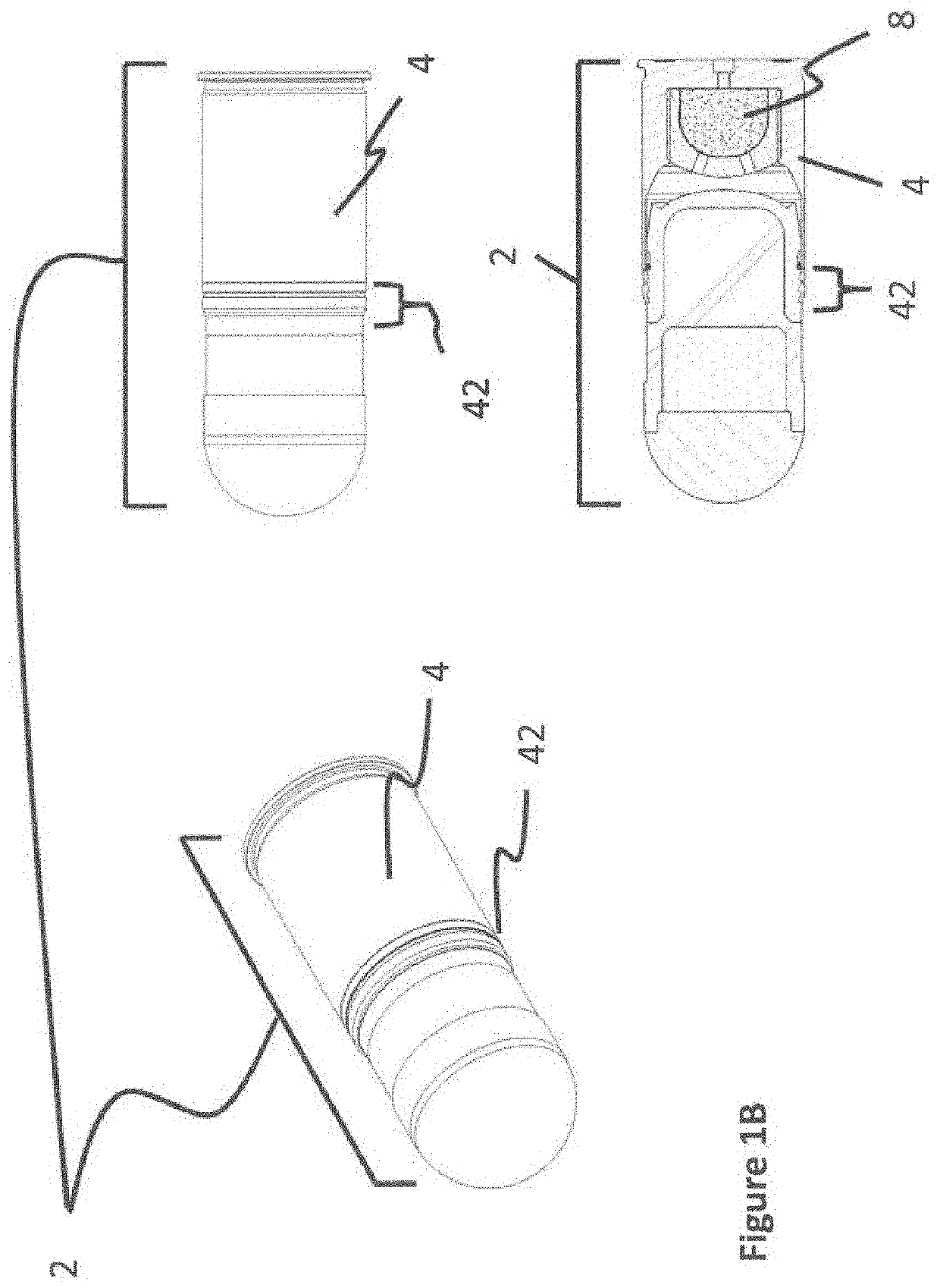 Mid-body marking projectile