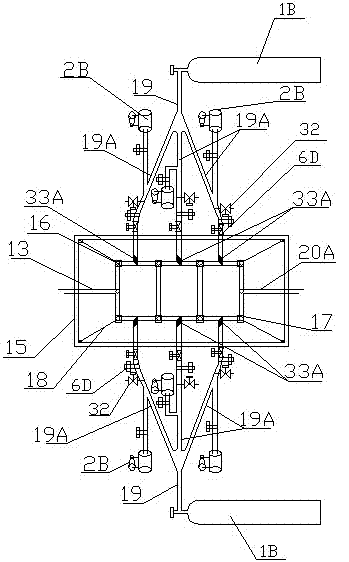 Gas and water flow condition and effect simulation device of coal bed gas well discharging and mining process