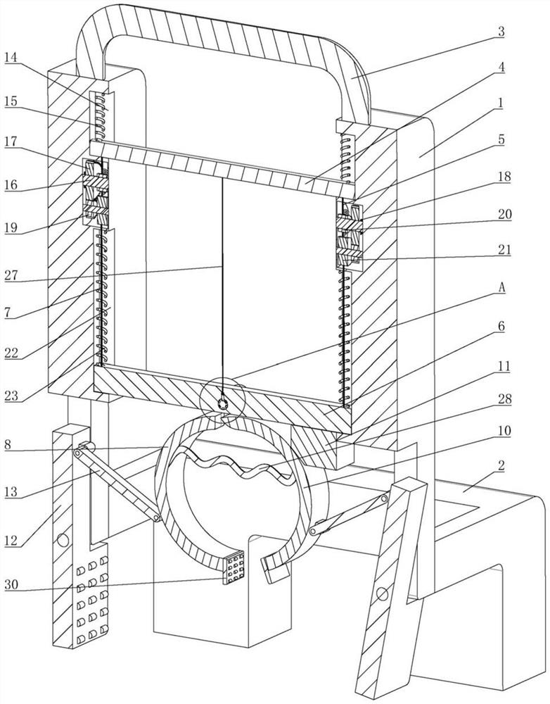 Medical experiment waste transferring device