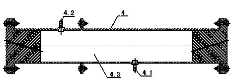 Fibre reinforced composite anti-eccentric coiled rod as well as preparation device and preparation method thereof