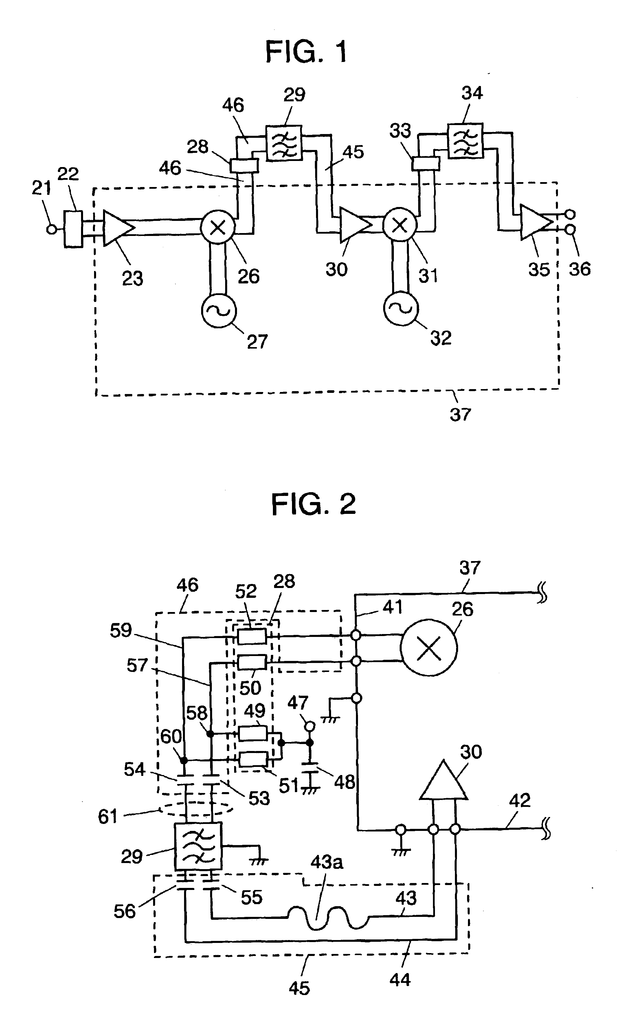 High-frequency signal transmission apparatus and electronic tuner using the same