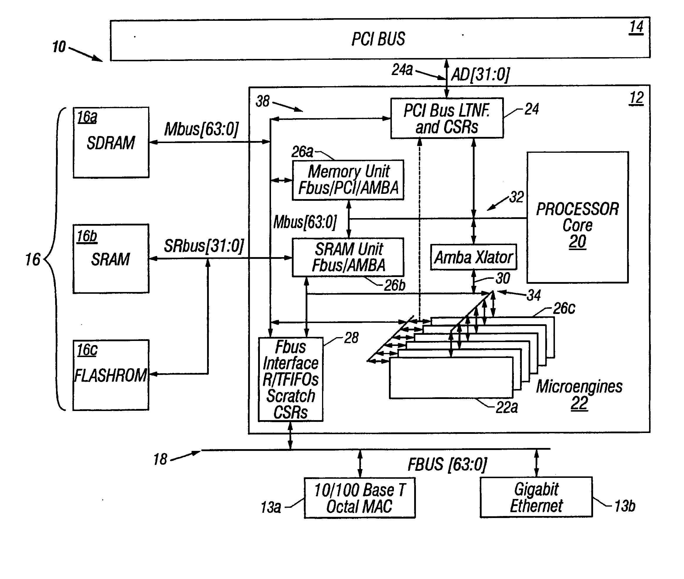 High performance security policy database cache for network processing