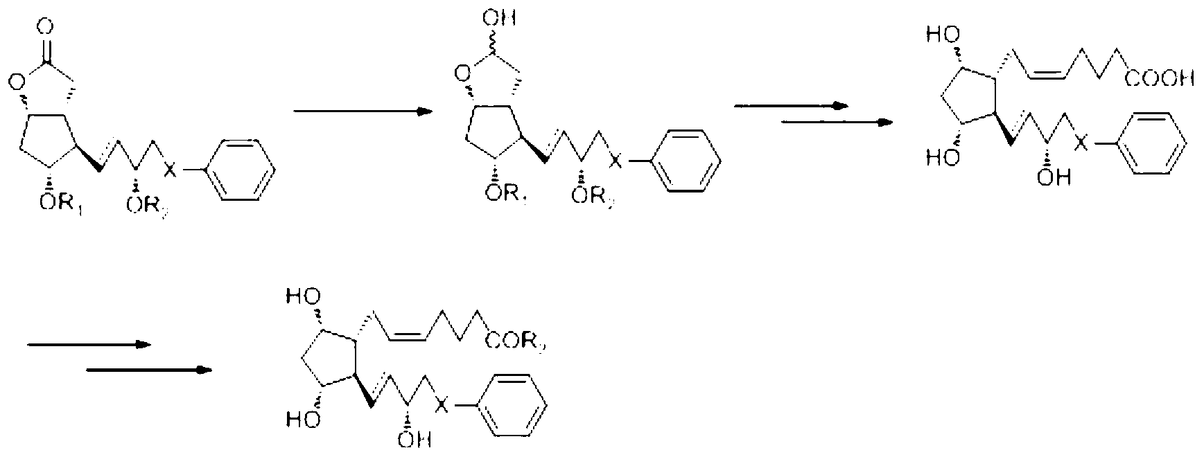Novel method for synthetizing prostaglandin analogue