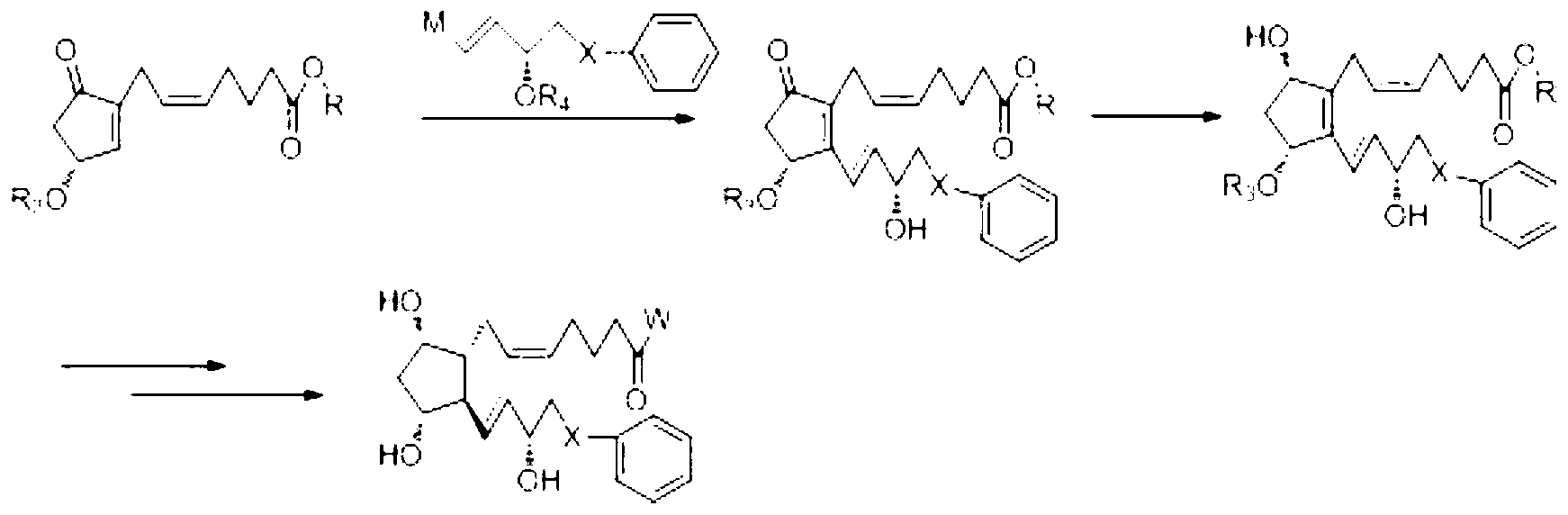 Novel method for synthetizing prostaglandin analogue