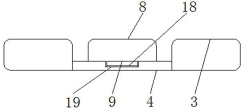 Ramp temporary protection structure with expandable protection area for hydraulic engineering construction