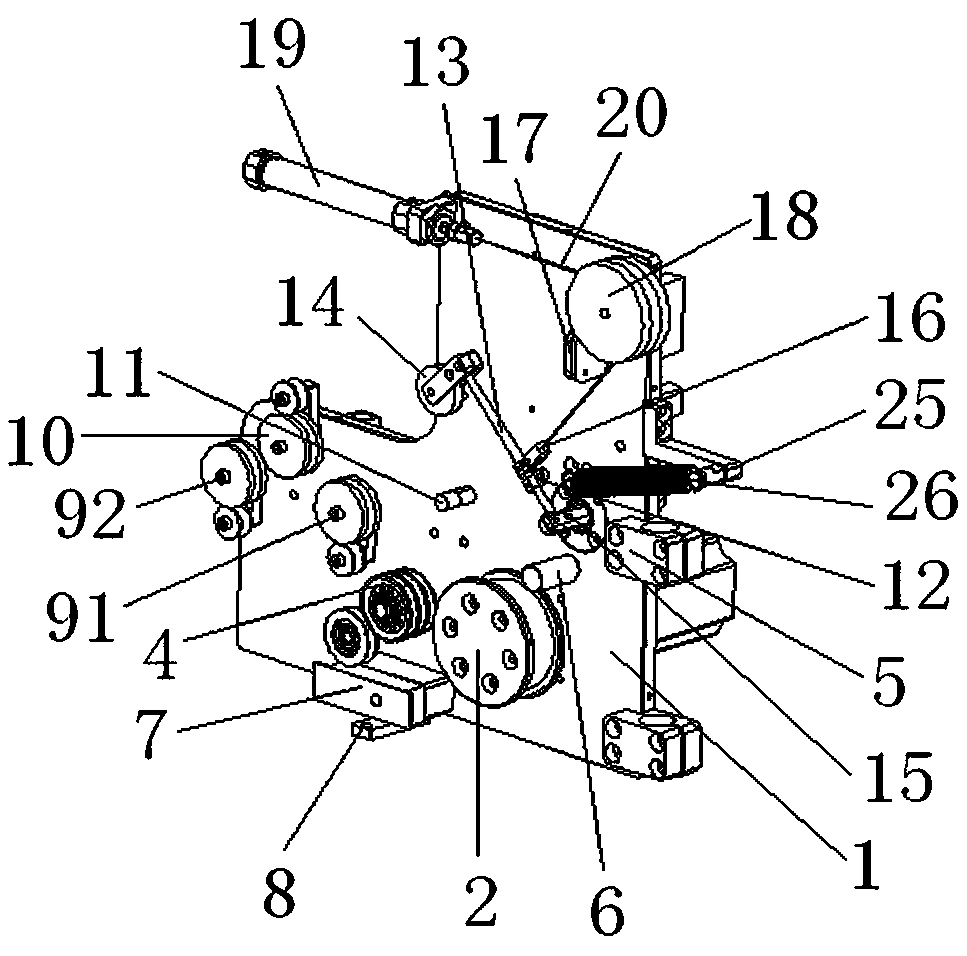 Dynamic balance automatic servo tension device