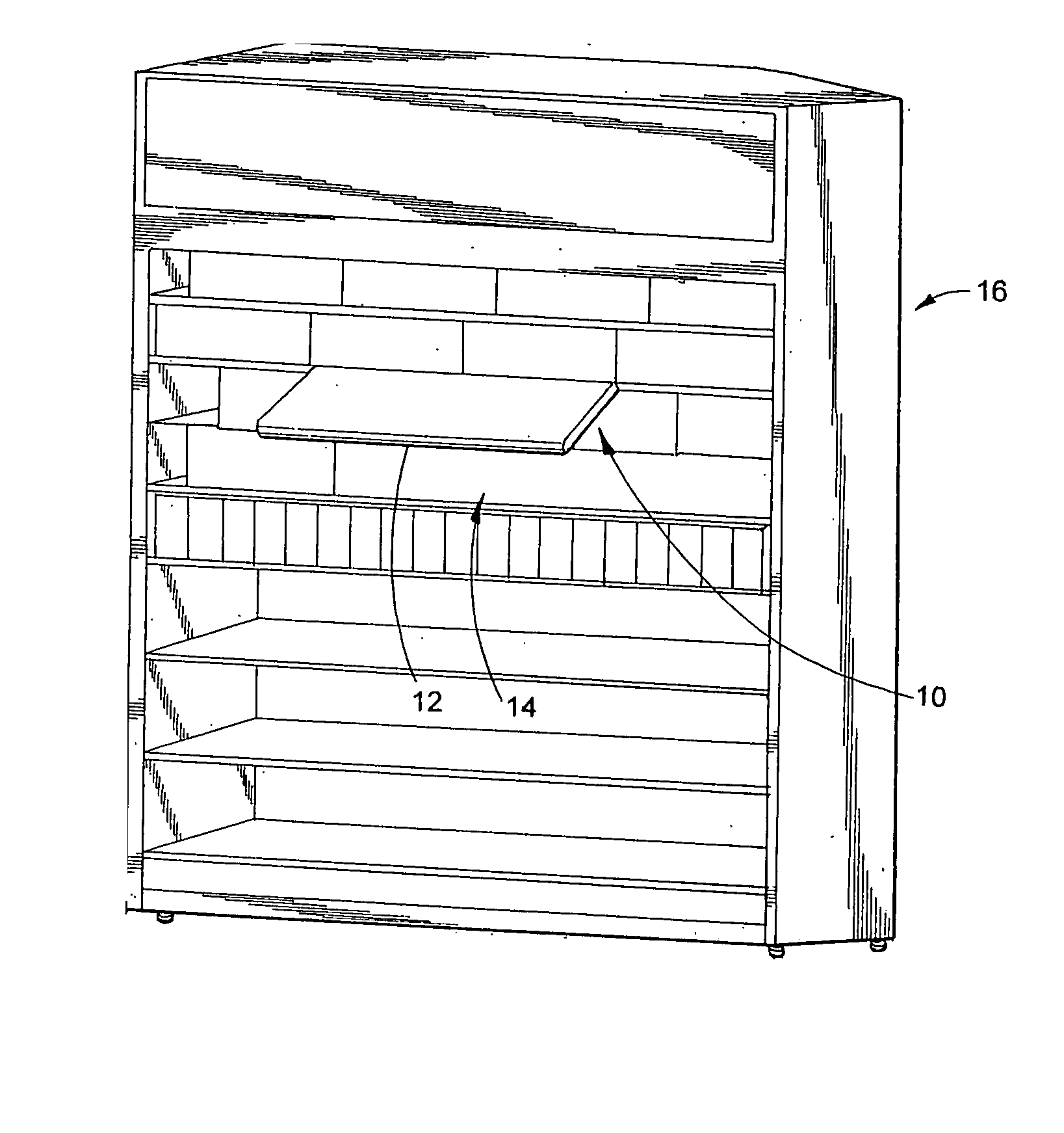 Lighted articulated display assembly