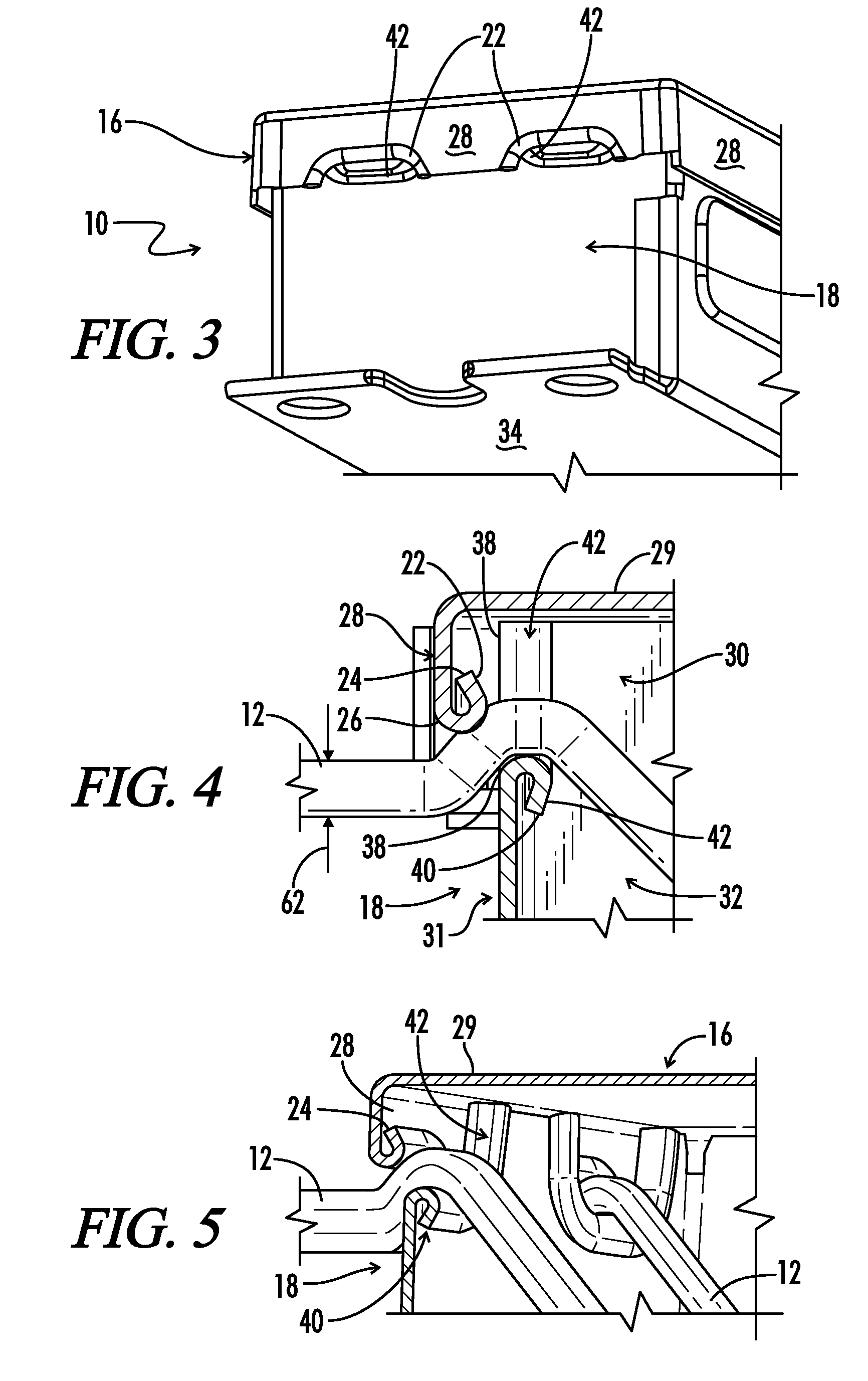 Ballast housing having rolled edge lead wire exit