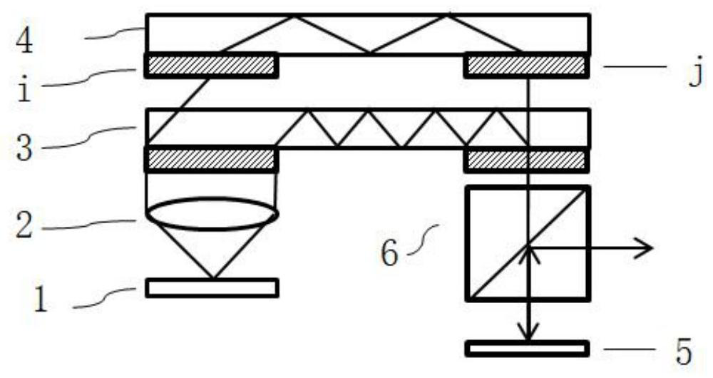 Optical machine module based on colored double-layer grating waveguide sheet