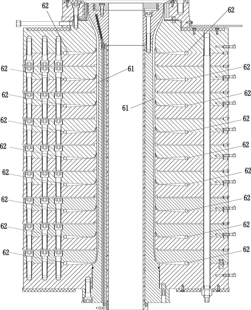 Multi-layer co-extrusion blown film head