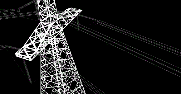 Multi-loop multi-splitting ground wire three-dimensional model real-time construction method for 500kV tower